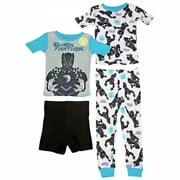 Black Panther 838760-size4 Black Panther Youth Glow in the Dark Shirt \u0026 Pants Set - Size 4 - 4 Piece